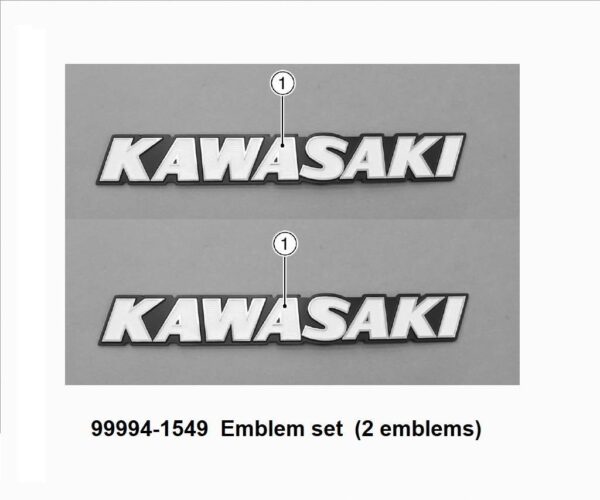 Tank Emblem Set "KAWASAKI" - Image 3